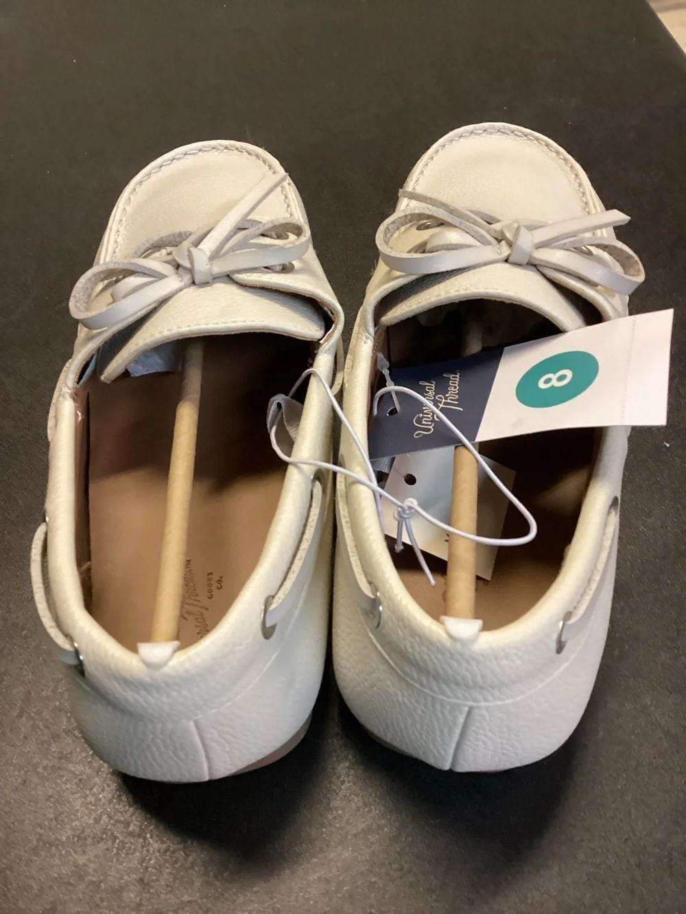Women's Midge Boat Shoe Flats - Universal Thread - off white - new